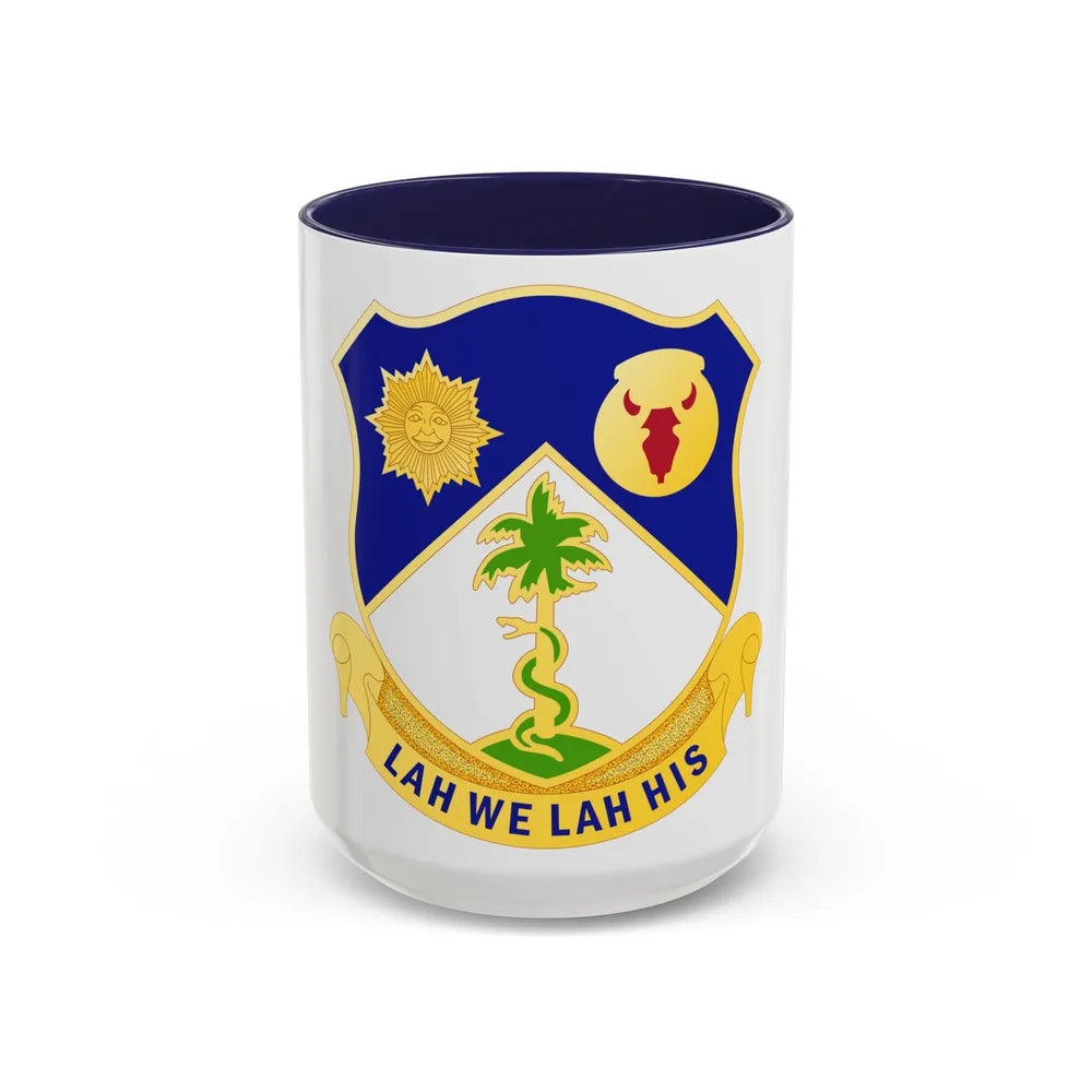 134 Cavalry Regiment (U.S. Army) Accent Coffee Mug-15oz-Navy-Go Mug Yourself