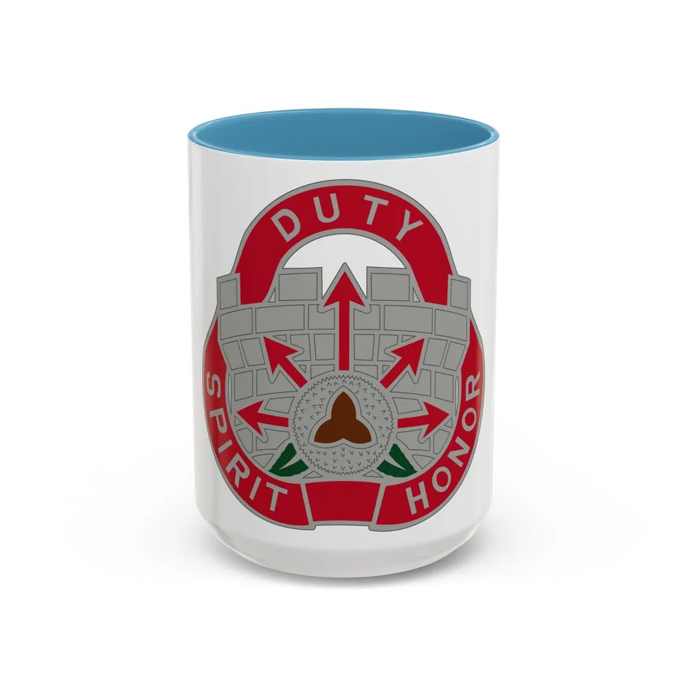 134 Engineer Group (U.S. Army) Accent Coffee Mug-15oz-Light Blue-Go Mug Yourself