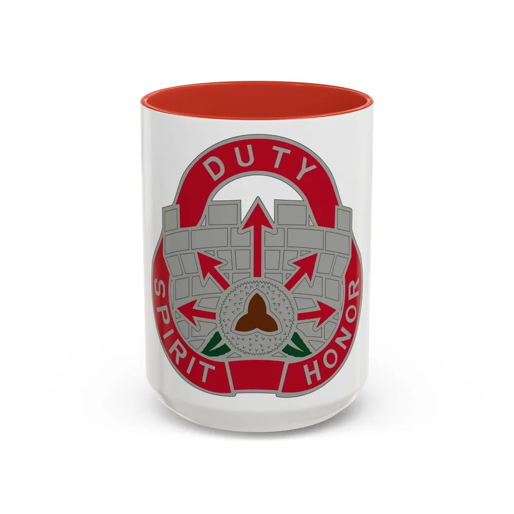 134 Engineer Group (U.S. Army) Accent Coffee Mug-15oz-Red-Go Mug Yourself