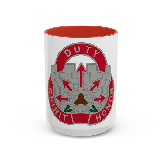 134 Engineer Group (U.S. Army) Accent Coffee Mug-15oz-Red-Go Mug Yourself