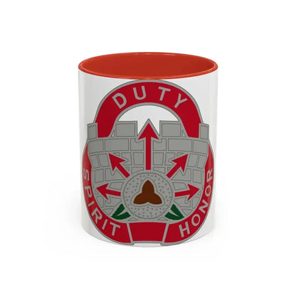 134 Engineer Group (U.S. Army) Accent Coffee Mug 11oz Red - Go Mug Yourself