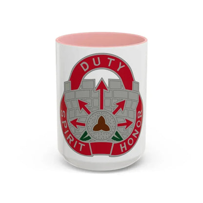 134 Engineer Group (U.S. Army) Accent Coffee Mug 15oz Pink - Go Mug Yourself