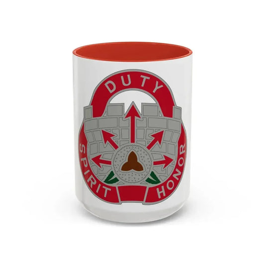 134 Engineer Group (U.S. Army) Accent Coffee Mug 15oz Red - Go Mug Yourself