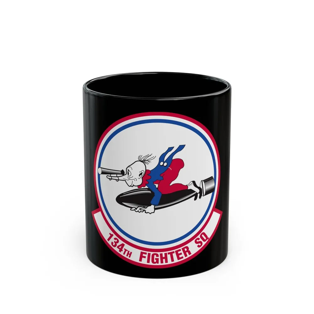 134 Fighter Squadron (U.S. Air Force) Black Coffee Mug-11oz-Go Mug Yourself