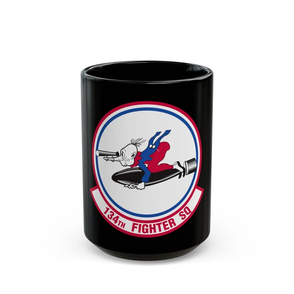 134 Fighter Squadron (U.S. Air Force) Black Coffee Mug-15oz-Go Mug Yourself