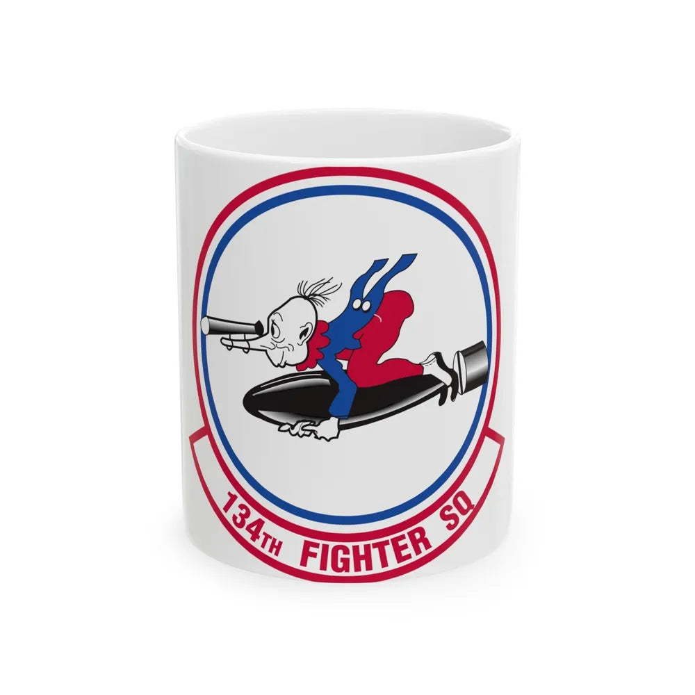 134 Fighter Squadron (U.S. Air Force) White Coffee Mug-11oz-Go Mug Yourself