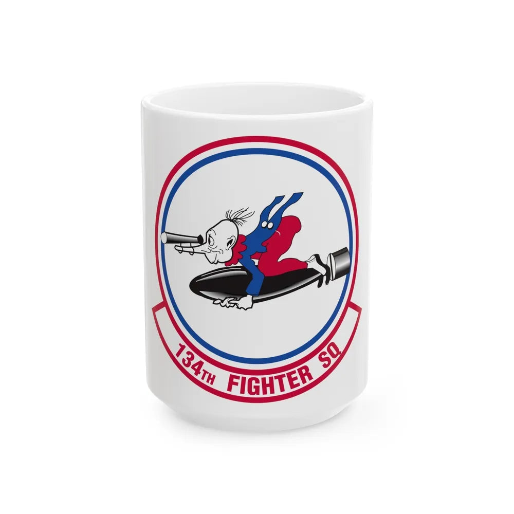 134 Fighter Squadron (U.S. Air Force) White Coffee Mug-15oz-Go Mug Yourself