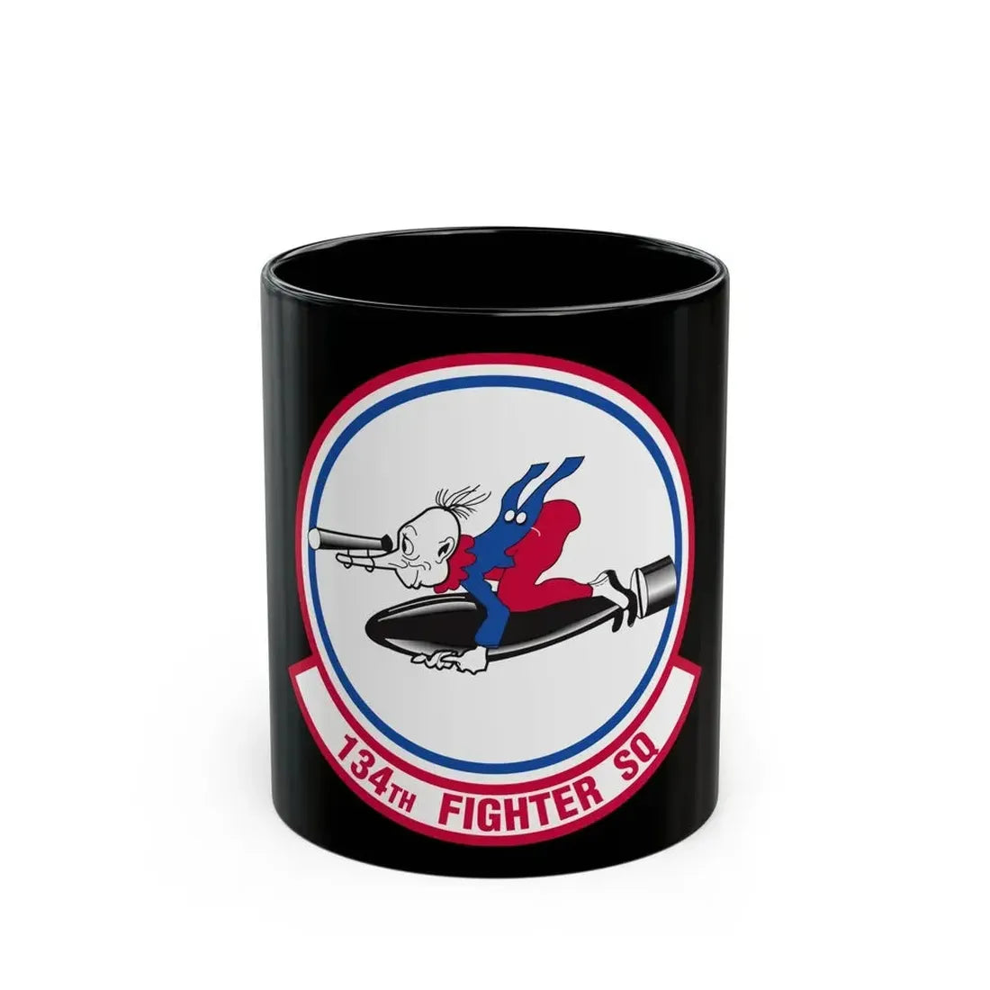 134 Fighter Squadron (U.S. Air Force) Black Coffee Mug 11oz - Go Mug Yourself
