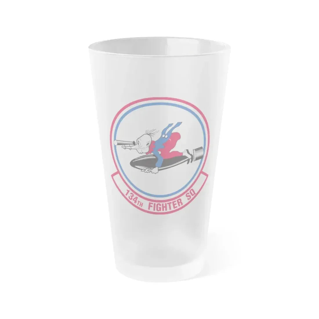 134 Fighter Squadron (U.S. Air Force) Frosted Pint Glass 16oz 16oz Frosted - Go Mug Yourself