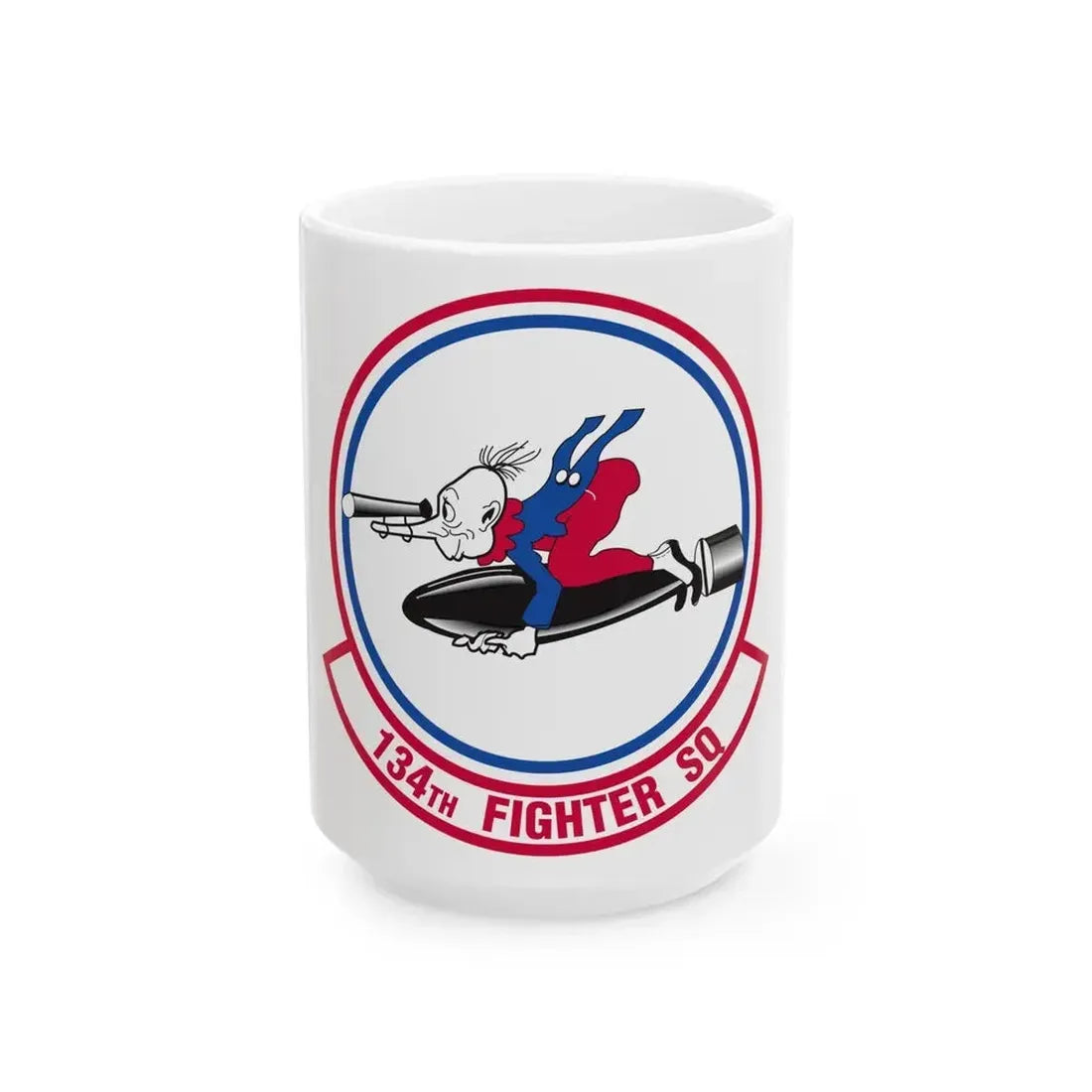 134 Fighter Squadron (U.S. Air Force) White Coffee Mug 15oz - Go Mug Yourself