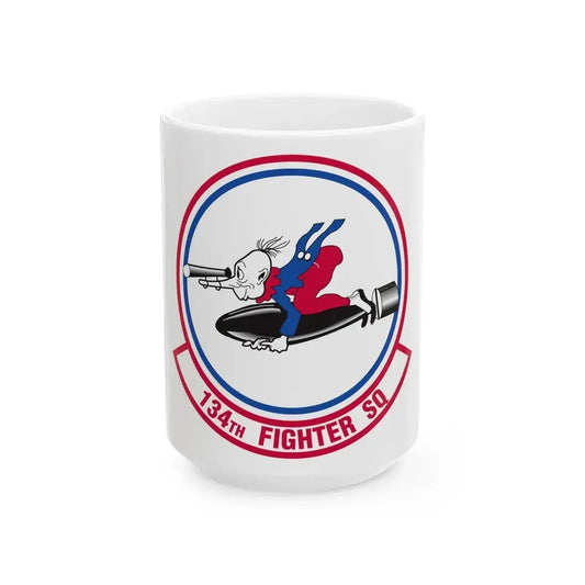 134 Fighter Squadron (U.S. Air Force) White Coffee Mug 15oz - Go Mug Yourself