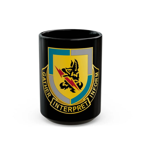 134 Military Intelligence Battalion (U.S. Army) Black Coffee Mug-15oz-Go Mug Yourself