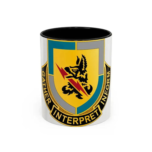 134 Military Intelligence Battalion (U.S. Army) Accent Coffee Mug 11oz Black - Go Mug Yourself