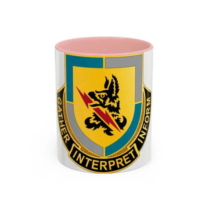 134 Military Intelligence Battalion (U.S. Army) Accent Coffee Mug 11oz Pink - Go Mug Yourself