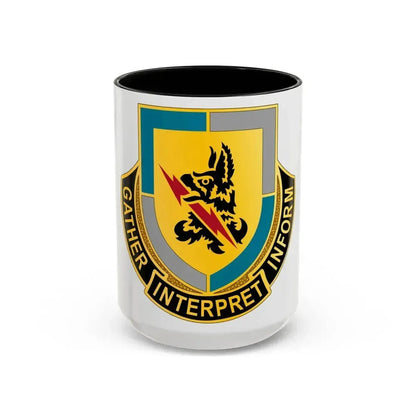 134 Military Intelligence Battalion (U.S. Army) Accent Coffee Mug 15oz Black - Go Mug Yourself