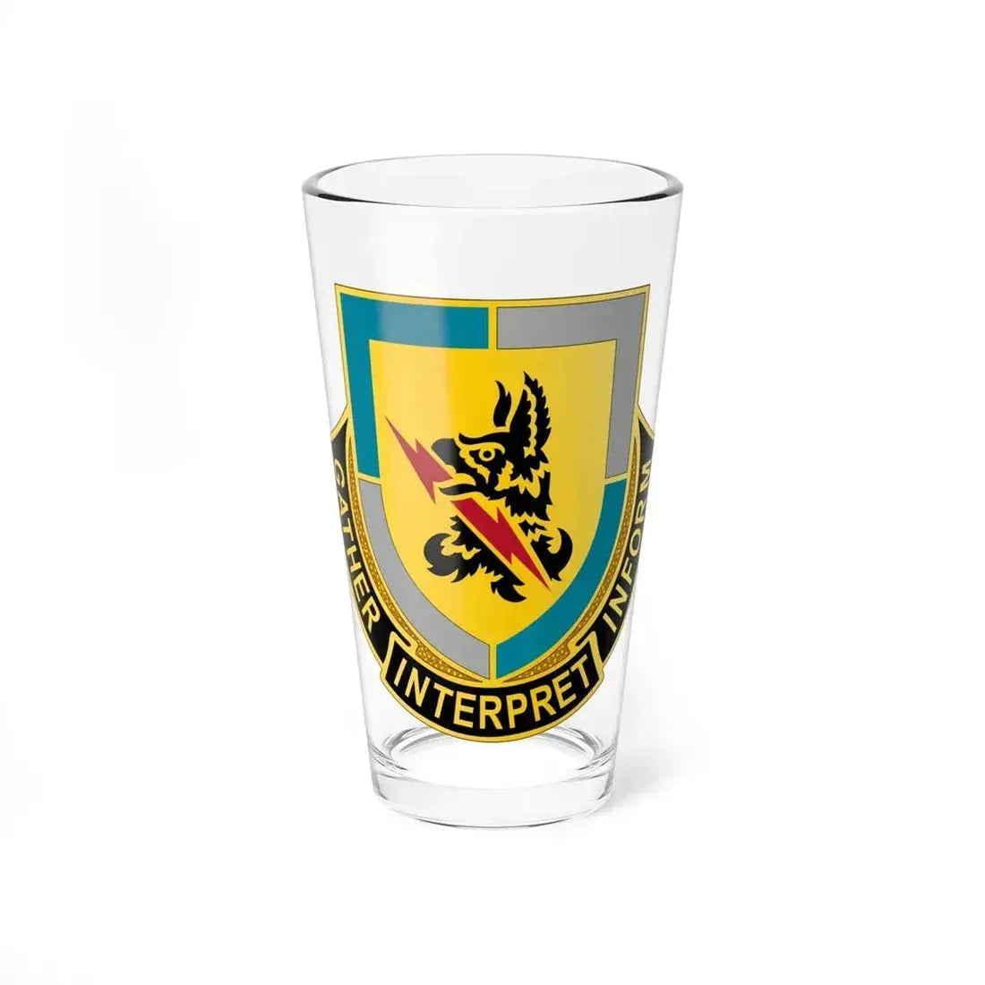 134 Military Intelligence Battalion (U.S. Army) Pint Glass 16oz 16oz - Go Mug Yourself