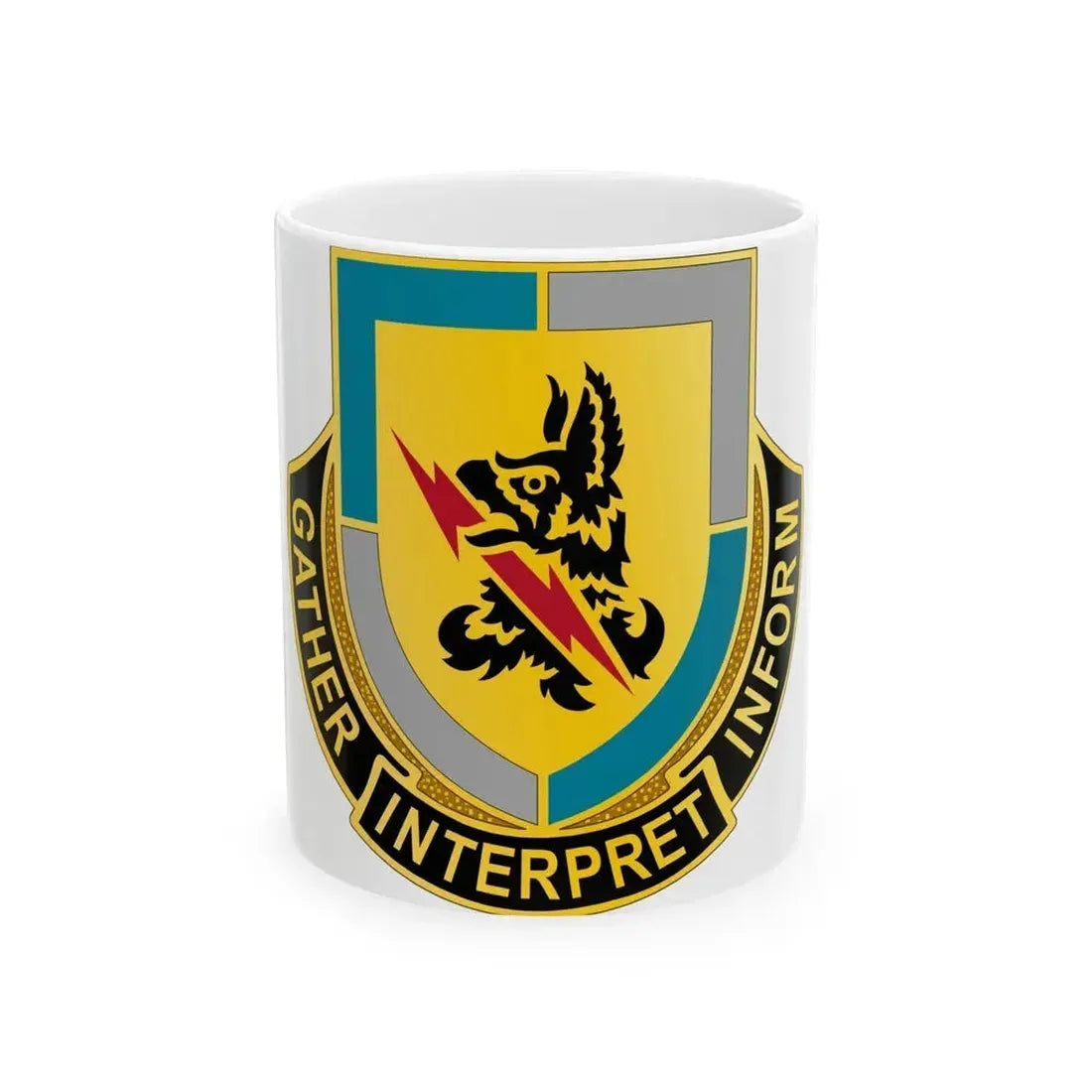 134 Military Intelligence Battalion (U.S. Army) White Coffee Mug 11oz - Go Mug Yourself