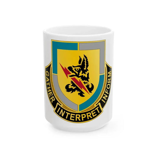 134 Military Intelligence Battalion (U.S. Army) White Coffee Mug 15oz - Go Mug Yourself