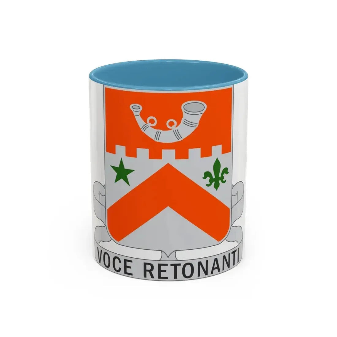 134 Signal Battalion (U.S. Army) Accent Coffee Mug 11oz Light Blue - Go Mug Yourself