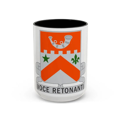 134 Signal Battalion (U.S. Army) Accent Coffee Mug 15oz Black - Go Mug Yourself