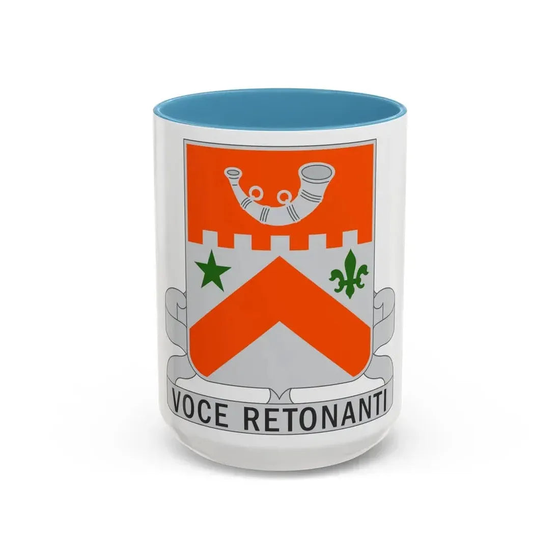 134 Signal Battalion (U.S. Army) Accent Coffee Mug 15oz Light Blue - Go Mug Yourself