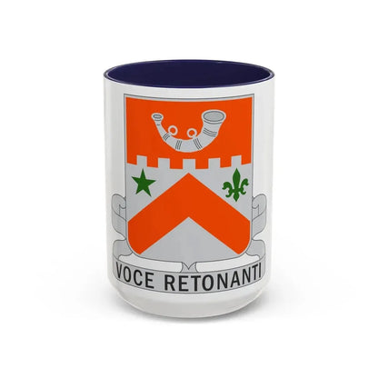 134 Signal Battalion (U.S. Army) Accent Coffee Mug 15oz Navy - Go Mug Yourself