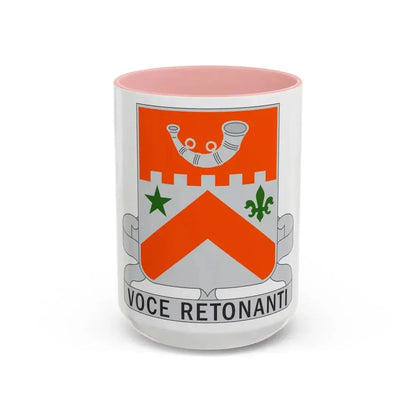 134 Signal Battalion (U.S. Army) Accent Coffee Mug 15oz Pink - Go Mug Yourself