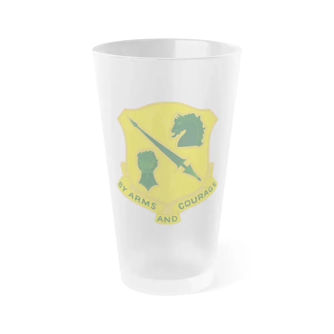 134 Tank Battalion (U.S. Army) Frosted Pint Glass 16oz Default Title - Go Mug Yourself