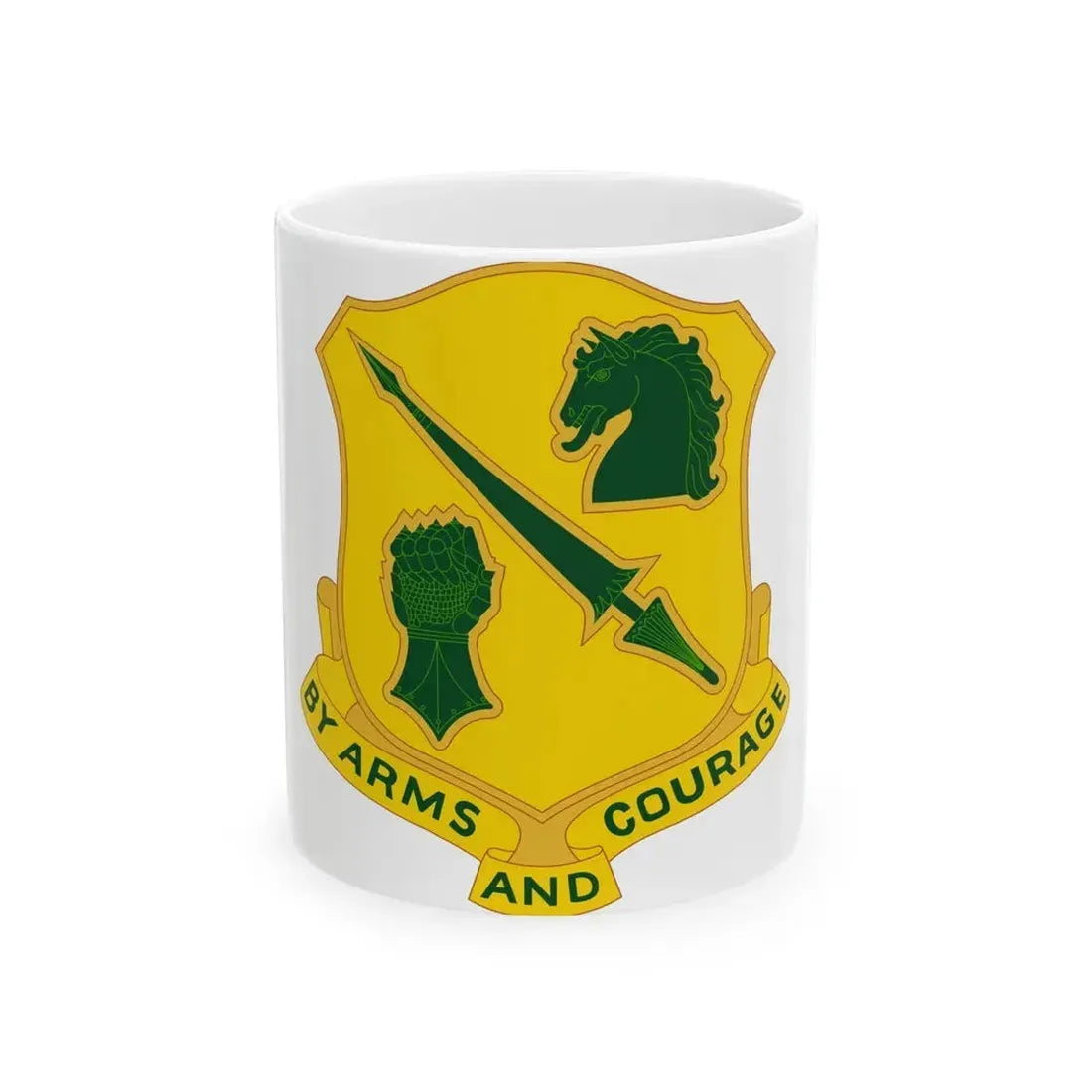134 Tank Battalion (U.S. Army) White Coffee Mug - Go Mug Yourself