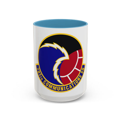 707th Communications Squadron (U.S. Air Force) Accent Coffee Mug