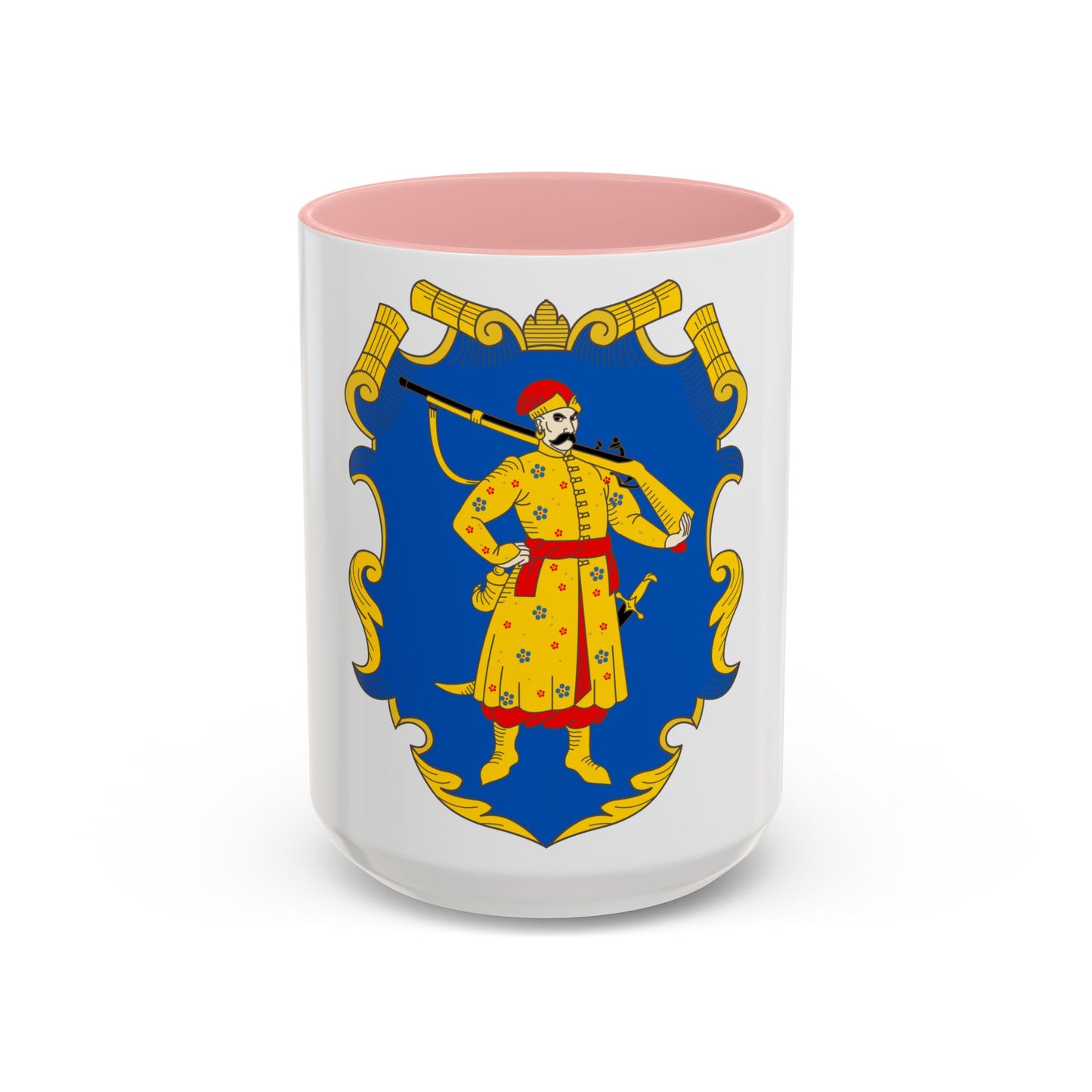 Coat of arms of the Zaporozhian Host - Accent Coffee Mug