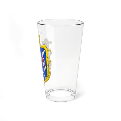 Coats of arms of Berezhynka Pervozvanivka Hromada (Ukraine) (Coat of Arms) Pint Glass 16oz
