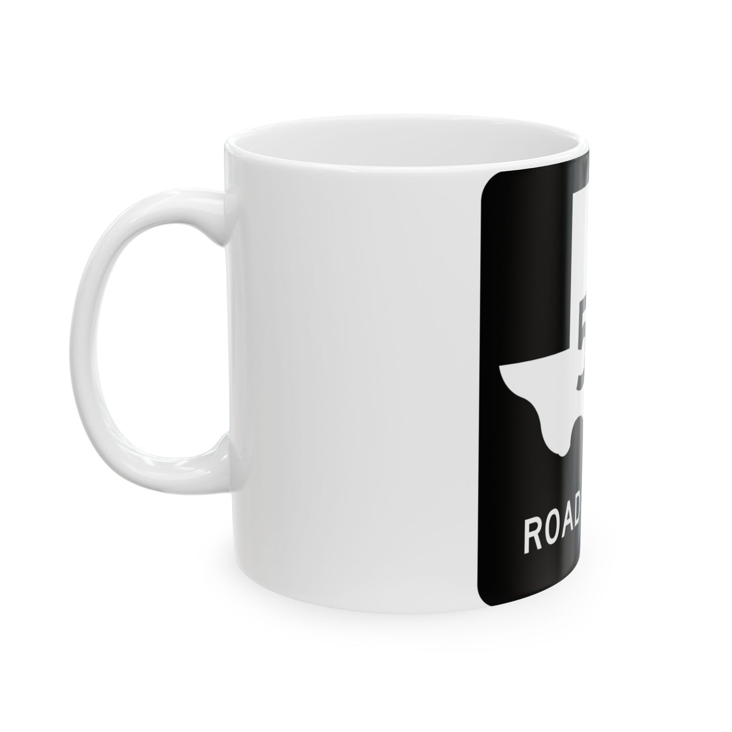 Texas FM 558 (Texas) (Road Sign) White Coffee Mug-Go Mug Yourself