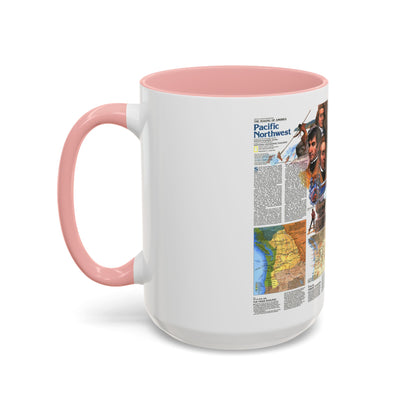 USA - Pacific Northwest 2 (1986) (Map) Accent Coffee Mug
