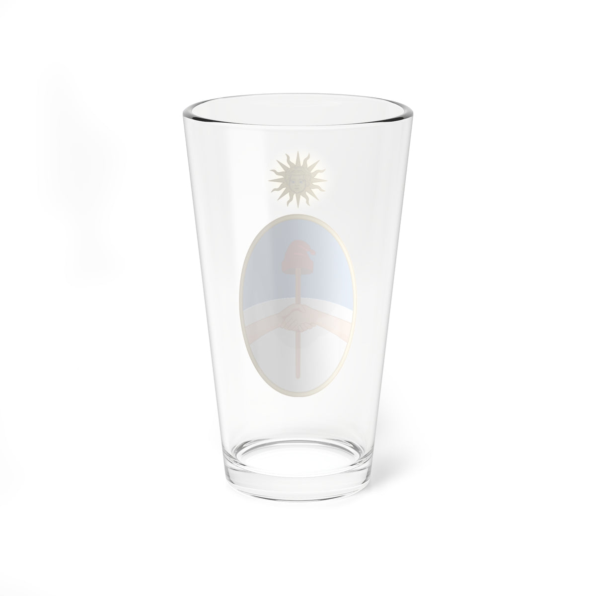 Old Coat of Arms of Buenos Aires Province (Argentina) (Coat of Arms) Pint Glass 16oz