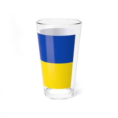 Flag blue yellow 5x3 (Germany) Pint Glass 16oz