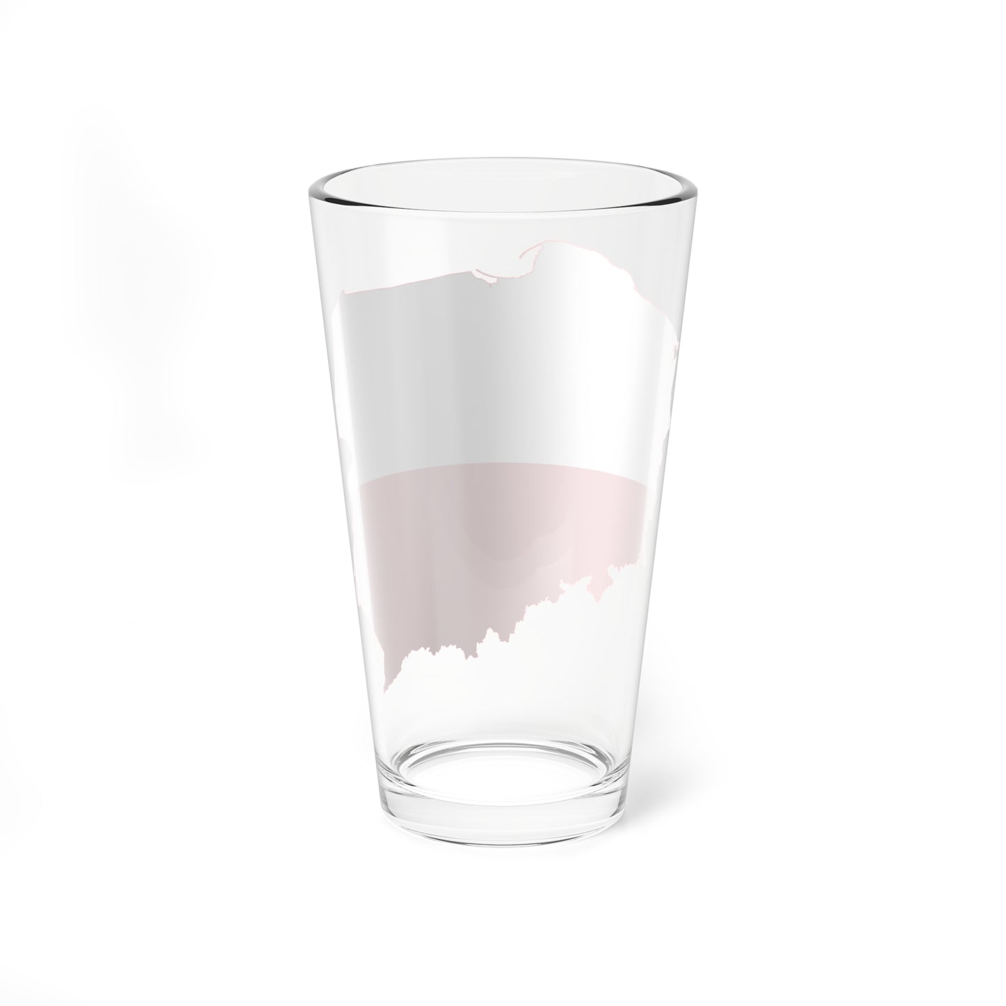 Flag-map of Poland (Poland) Pint Glass 16oz