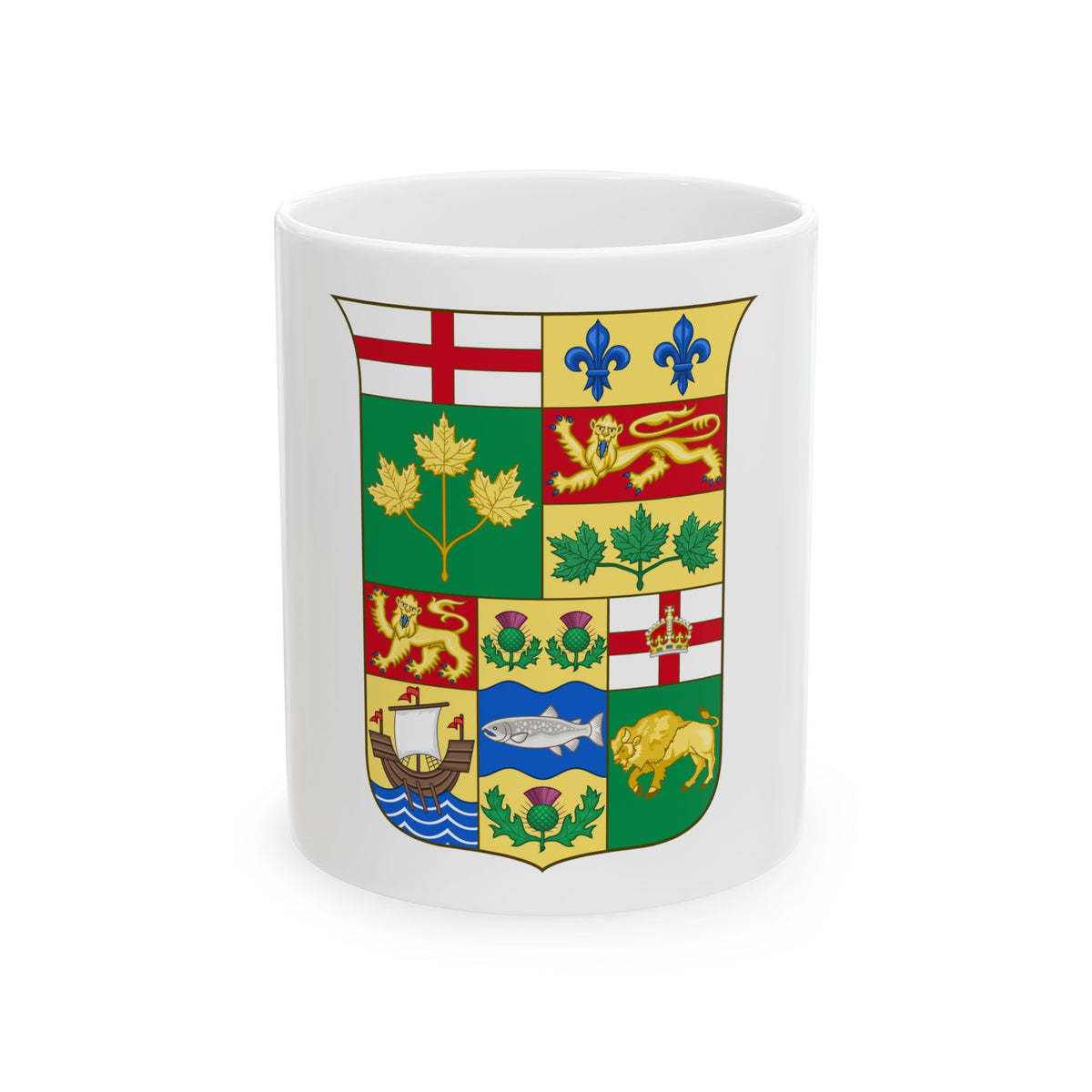 Arms of Canada 1870 - White Coffee Mug