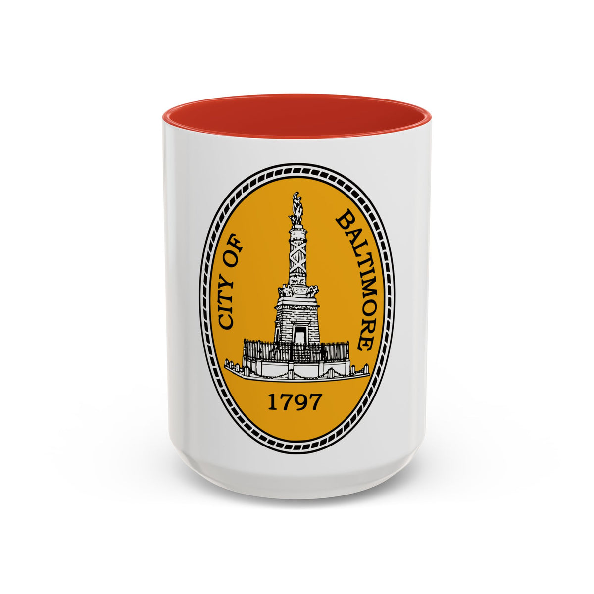 Seal of Baltimore Maryland - Accent Coffee Mug