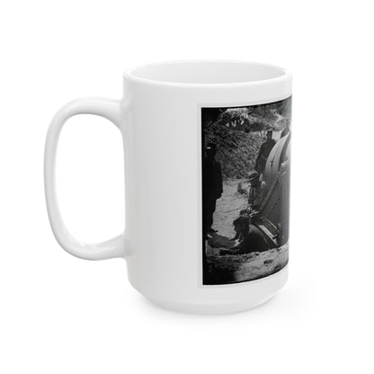 Morris Island, South Carolina. 300-Poinder Parrot Rifle After Bursting Of Muzzle (U.S. Civil War) White Coffee Mug