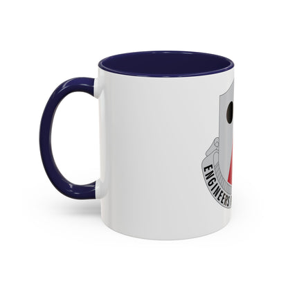980 Engineer Battalion (U.S. Army) Accent Coffee Mug