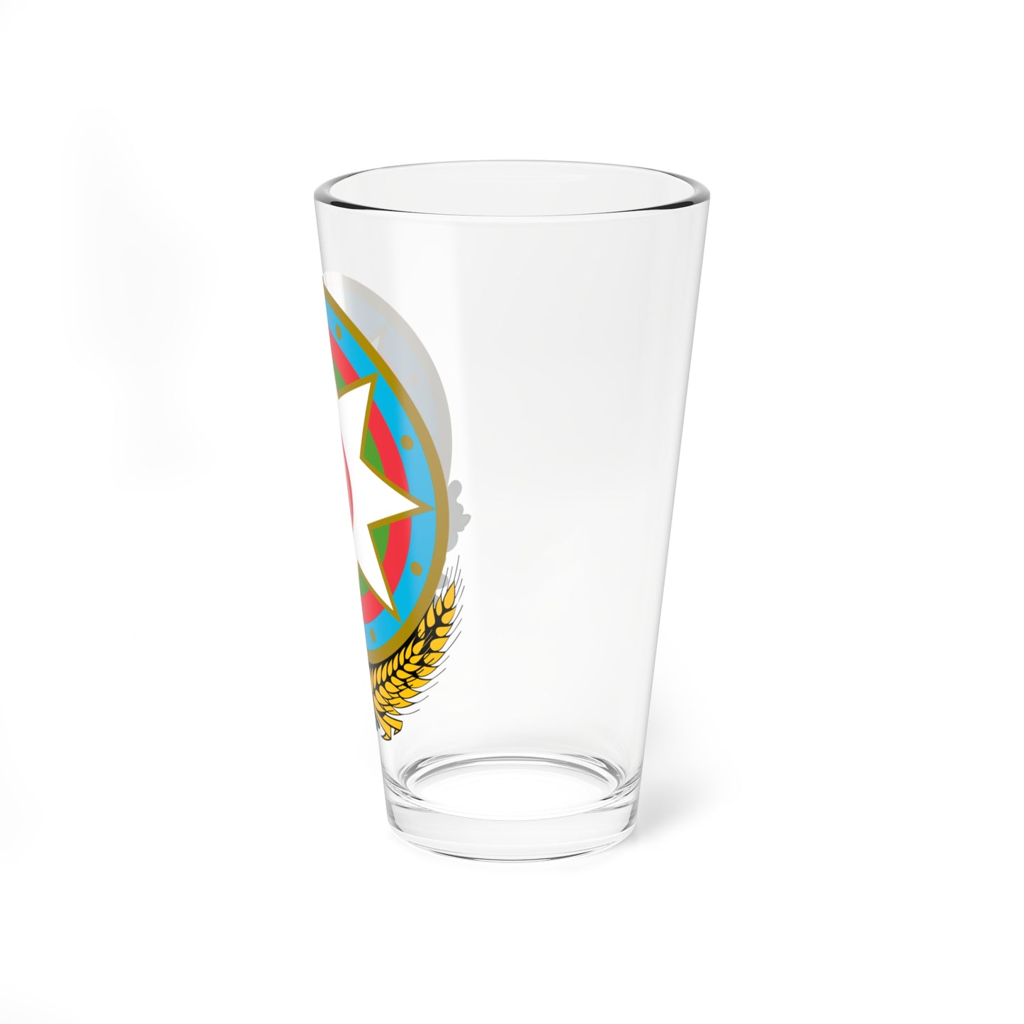 Emblem of Azerbaijan (Azerbaijan) (Coat of Arms) Pint Glass 16oz