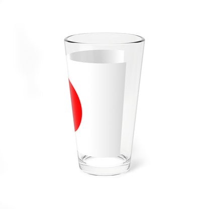 National Flag of Japan (Japan) Pint Glass 16oz