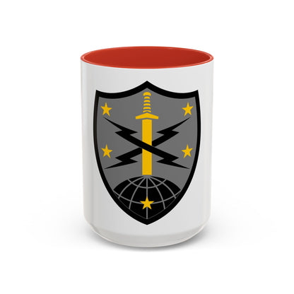 91 Cyber Brigade 2 (U.S. Army) Accent Coffee Mug