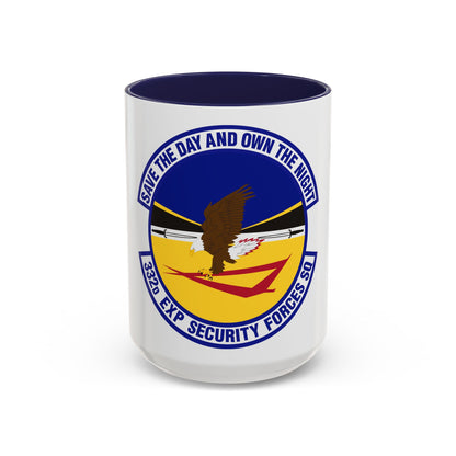332d Expeditionary Security Forces Squadron (U.S. Air Force) Accent Coffee Mug