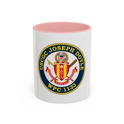 USCG C JOSEPH DOYLE W PC 1133 (U.S. Coast Guard) Accent Coffee Mug