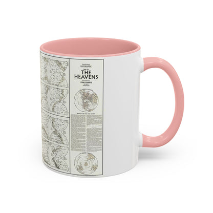 Heavens, The - Monthly Star Charts (1970) (Map) Accent Coffee Mug