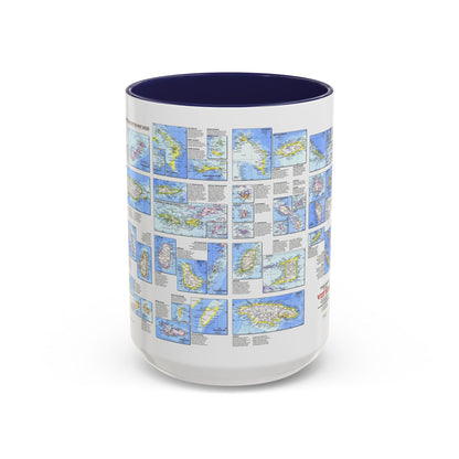 West Indies - Tourist Islands (1981) (Map) Accent Coffee Mug