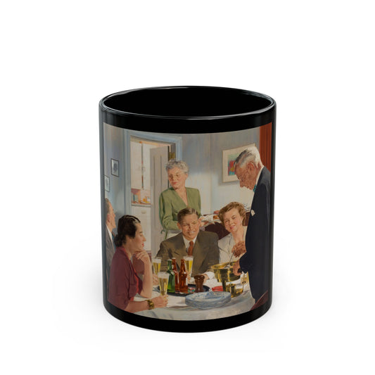 Father's Secret Recipe, Home Life in America, 1952 - Black Coffee Mug-11oz-Go Mug Yourself