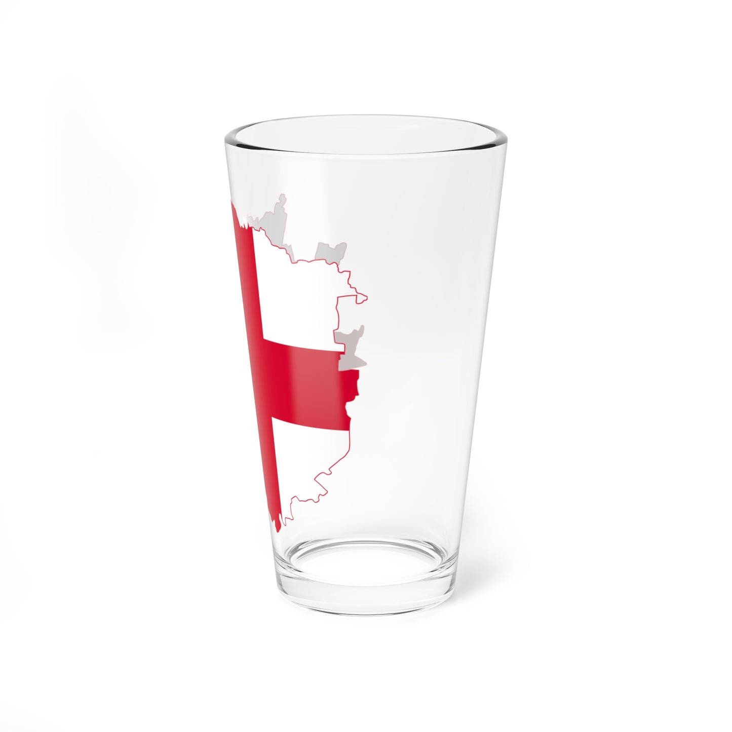 Flag map of Milan (Italy) Pint Glass 16oz